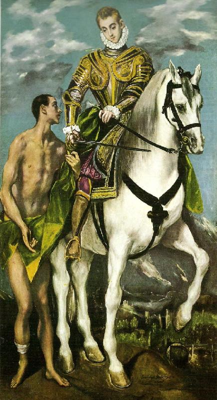 El Greco st. martin and the beggar china oil painting image